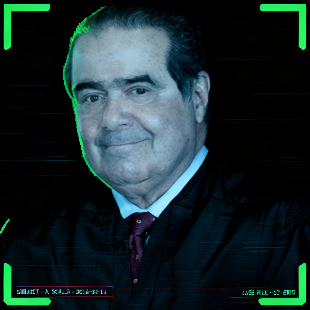 Antonin Scalia — Decrypted Matrix Case File portrait treatment